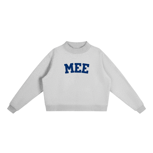 MEE BLOCK LETTER MOCK NECK