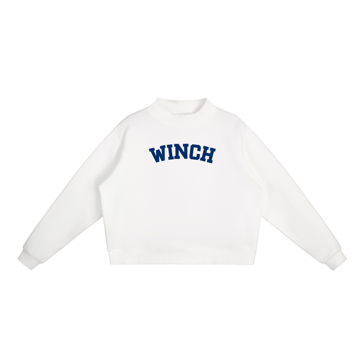 WINCH BLOCK LETTERS MOCK NECK