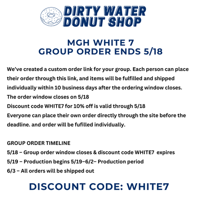 PINK MGH WHITE 7 CHAMPION CREWNECK