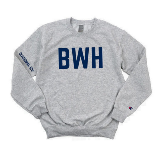 NAVY BWH RN DIVISIONAL ICU CHAMPION CREWNECK - DARK GRAY